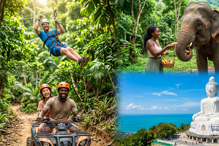 Phuket: Zipline, ATV, Elephant Sanctuary & Culture