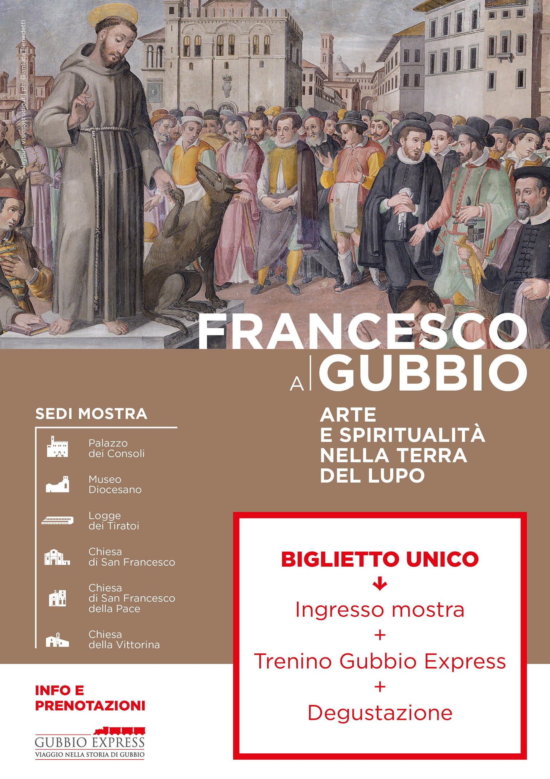 Gubbio: Panorama-Zugfahrt, Lebensmittelverkostung & Ausstellung