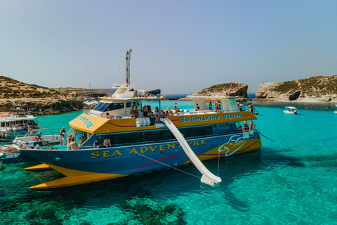 Malte : Gozo et îles Comino, Lagon bleu et SeacavesÎles Comino et Gozo - Bateau uniquement