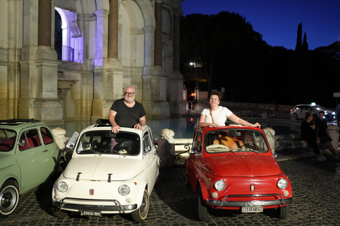 Timeless Rome: A Journey in Fiat 500 or Convertible Fiat 500 Shared Vintage Convertible Fiat 500 experience