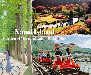 From Seoul: Nami Island, Korean Garden & Rail Bike Day Trip