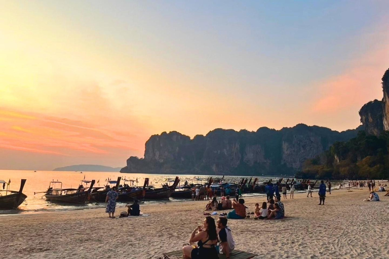 Krabi: Railay Phra Nang & Diamond Cave Sunset Plankton Tour Join Tour