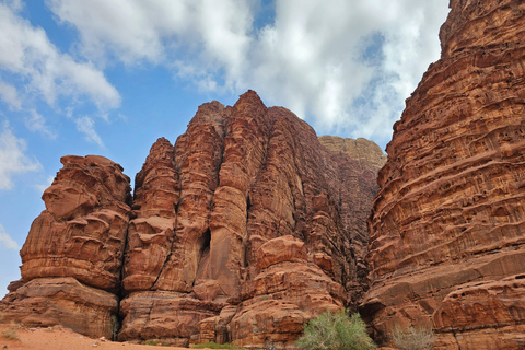 Wadi Rum: Beyond Tourist Route Full Day & Micro-Camp Stay