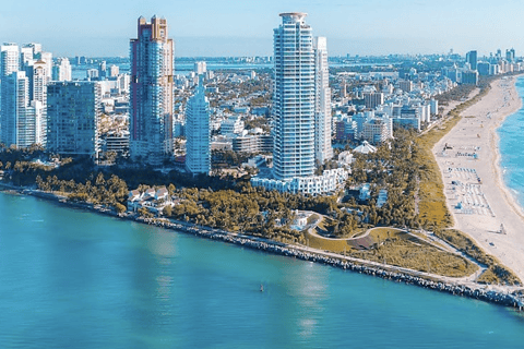 Miami - privatflyg Privat tur med flygplan i South BeachMiami - en flygresa South Beach 30-minuters flygtur