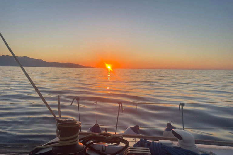 Private Sailing Cruise to Caves & Beaches for SUP & Lunch Private Cruise: Secret Beaches, Caves with Meal Drinks & SUP