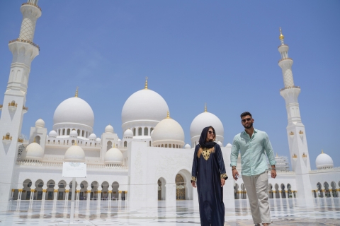 Vanuit Abu Dhabi: moskee, Qasr Al Watan & Etihad TowersGedeelde tour in het Duits