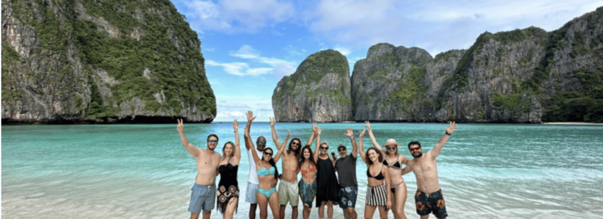 TailanDay à PhiPhi -Maya Bay et les principales plages en portugais
