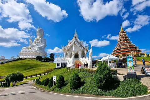 Chiang Mai: Weiße, blaue und große Buddha-Tempel in Chiang Rai