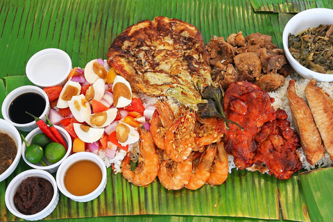 Boracay-eilandhoppen met standaard Boodle Fight-lunch