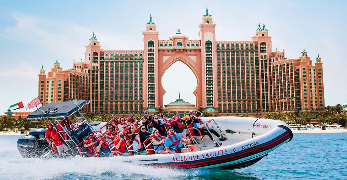 Day-cruise boats at Dubai Marina & Dubai Creek on a boat tour from Dubai, UAE