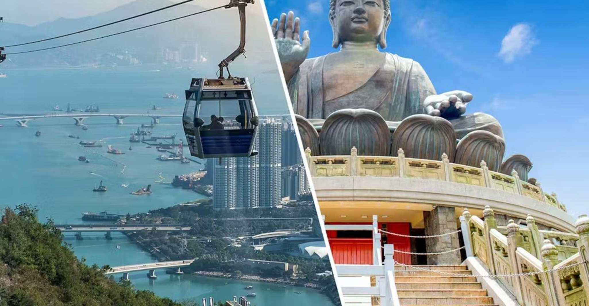 Lantau Island Big Buddha Private Tour by Vehicle & Cable Car