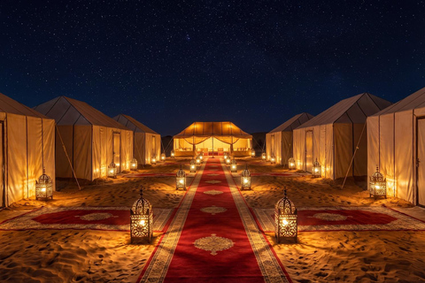 Marrakech: 3-Day Merzouga Sahara Desert Tour & Luxury Camp Option 3 — Premium Desert Experience