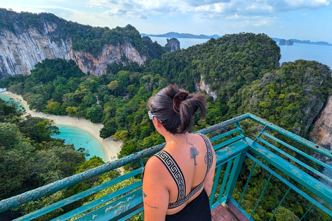 From Railay: Island Hopping Tour by Private Longtail Boat Option 2: Private Tour 4 Islands