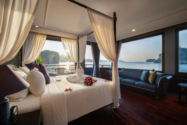 From Hanoi: Visit Halong Bay In 3 Days With A 5-Star Cruise Private Tour With Private Car Transfer & Luxury Cruise