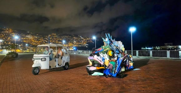 Funchal: Tuk-Tuk Night Tour with Poncha and Nikita Drinks
