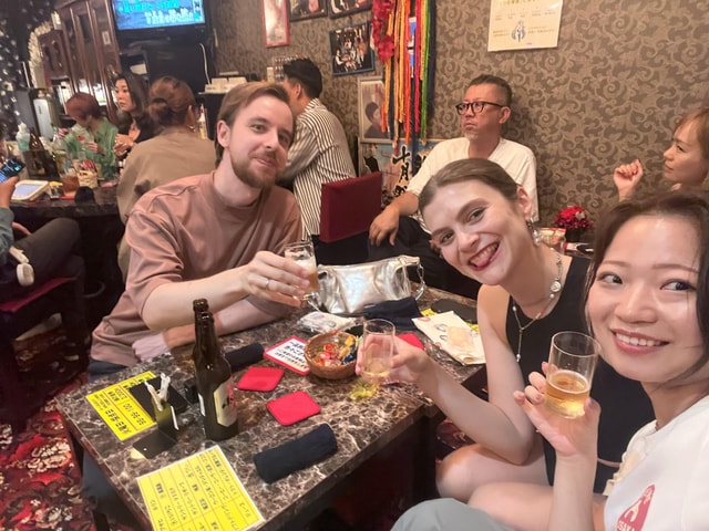 Osaka Hidden Nightlife Tour: Local Izakayas & Karaoke 3.5hrs