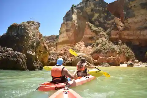 Marina de Lagos : excursion en kayak à Ponta da Piedade