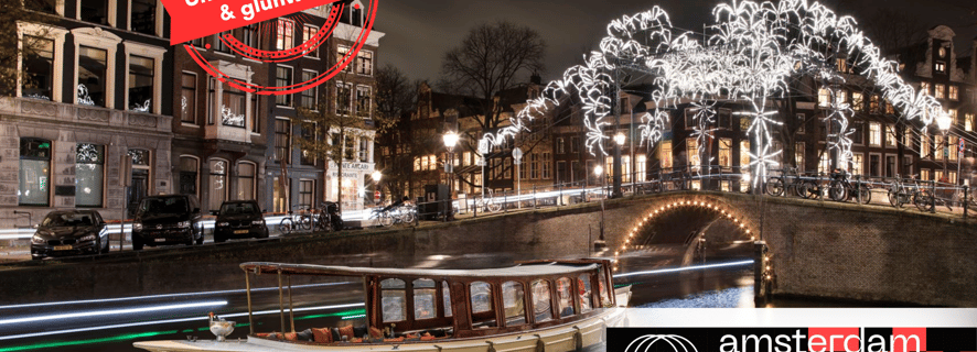 Amsterdam: Light Festival kanalcruise med all-inclusive