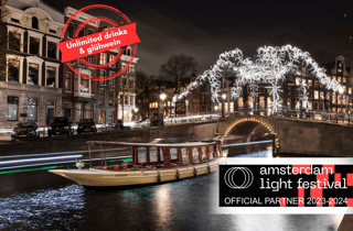 Amsterdam: Lichterfest All-Inclusive-Kanal-Kreuzfahrt