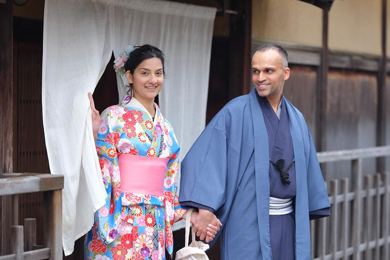 Kyoto Kimono Verleih mimosa ｜Kimono/Yukata Verleih Pärchen Plan