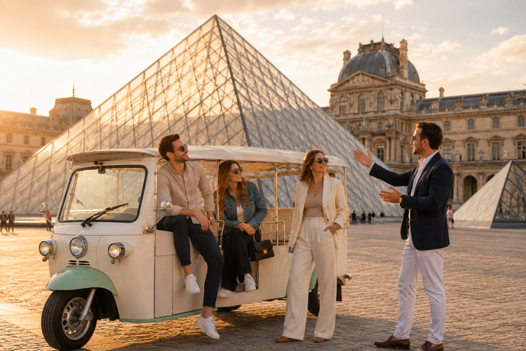 Paris: Top 15 Attractions Private Tour by Tuk Tuk 2h Tour — Shorter Itinerary from meeting point