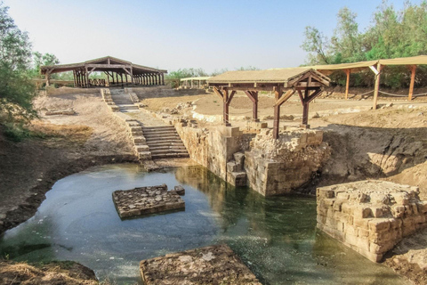 Van Dode Zee / Swemeh : De berg Nebo, Madaba en de doopplaatsAlleen tour met vervoer