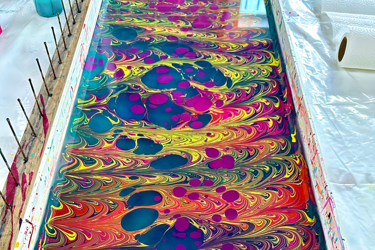 Botanical Printing and Water Marbling in Mexico City