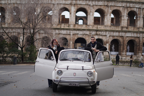 Rome: City Tour in a Retro Fiat 500 with Photo Stops