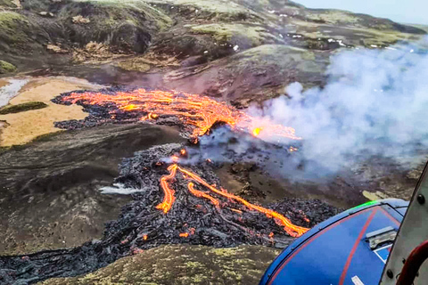 Z Reykjaviku: lot helikopterem na wulkan Fagradalsfjall