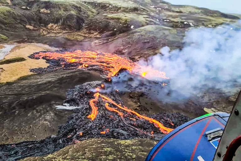 Z Reykjaviku: lot helikopterem na wulkan Fagradalsfjall