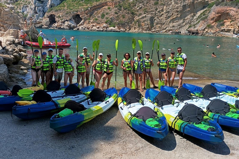JAVEA-PLAYA GRANADELLA: KAYAKING EXCURSIONS THROUGH THE CALAS DE LA GRANADELLA