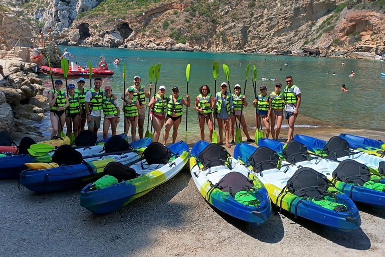 JAVEA-PLAYA GRANADELLA: KAYAKING EXCURSIONS THROUGH THE CALAS DE LA GRANADELLA