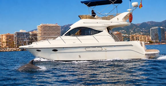 Fuengirola: Dolphin Watching on a Luxury Yacht with a Premium Drink