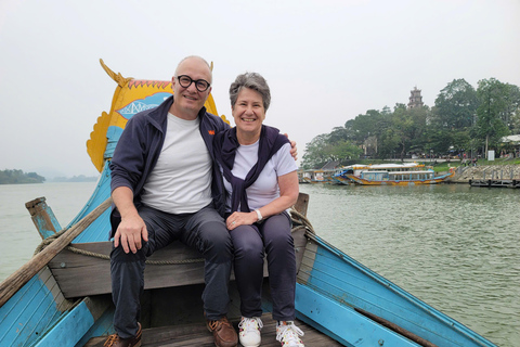 Hue: Half-Day Tour with Optional Dragon Boat Perfume River Citadel & Pagoda Small Group