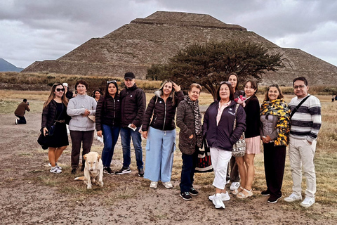 Teotihuacan &amp; Basiliek van Guadalupe: privétour met lunch