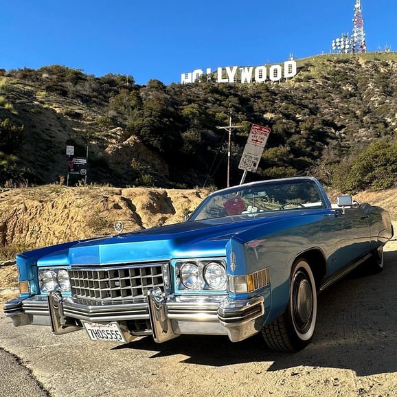 Scopri Los Angeles in una Cadillac Eldorado convertibile del 1973