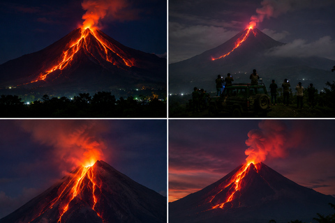 Prambanan Temple Sunset & Mount Merapi Lava Viewing Prambanan Temple Sunset & Mount Merapi Lava Viewing