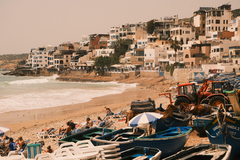 Departing from Agadir or Taghazout: Timlalin Dunes and Taghazout Tour