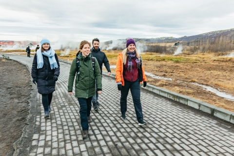 Desde Reikiavik: Círculo Dorado y tour glaciar en motonieveTour con recogida en el hotel