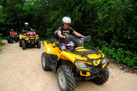 Gemeinsame Fahrt mit dem Atv, Zipline und Schwimmen in der Cenote