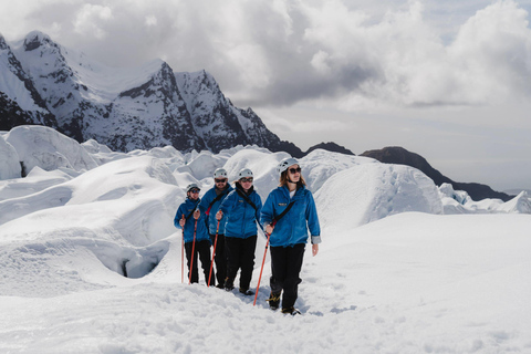 Franz Josef: 2,5 uur gletsjerwandeling met helikoptervluchtFranz Josefgletsjer wandeltocht 2,5 uur en helikoptervlucht