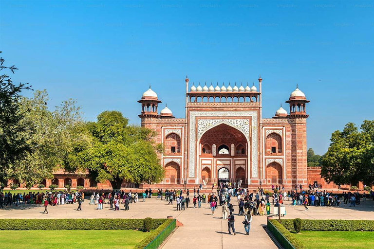 Desde Delhi: Excursión al Amanecer y Atardecer del Taj Mahal en Coche