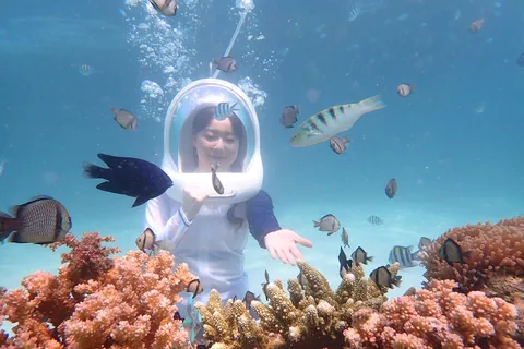 Boracay: Upplevelse av hjälmdykning med foton och videor