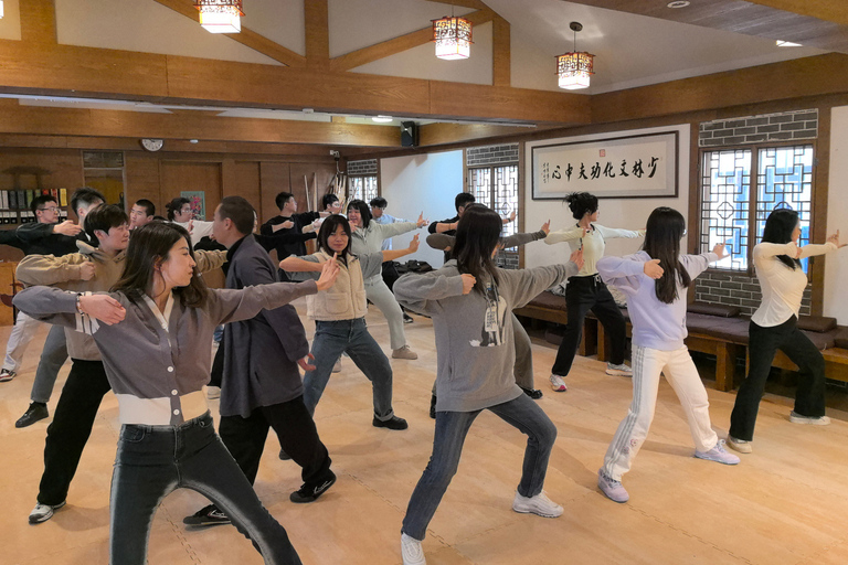 Shanghai: Shaolin Kung Fu Class with a Master 1.5 hours · Dynamic and static exercises