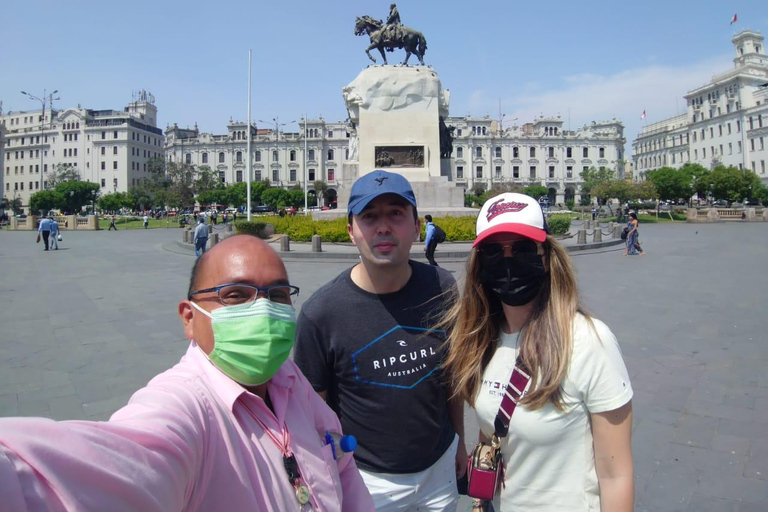 Lima: tour privato del centro storico, Miraflores e catacombeTour del centro storico, delle catacombe e di Miraflores