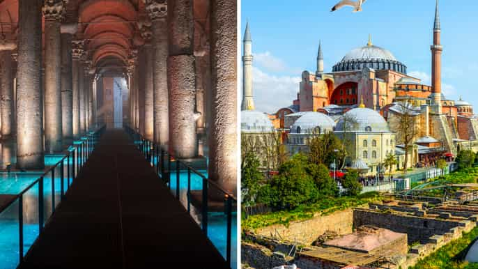 Istanbul: Basilica Cistern & Hagia Sophia Combo Ticket