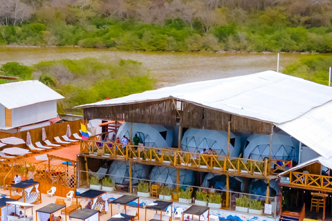 Carthagène : journée complète dans une cabane à Barú+déjeuner+cocktail de bienvenue