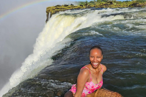 Livingstone: devil's pool/Angels pool Victoria falls
