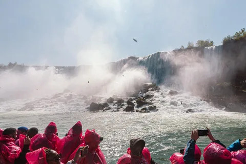Niagara Falls, Canada: First Boat Cruise & Behind Falls Tour