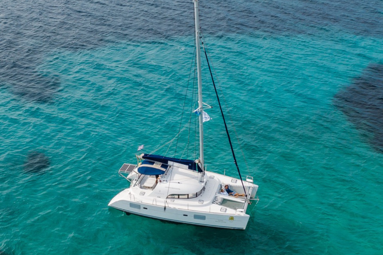Corfu: Private Sunset Cruise with a Lagoon Catamaran